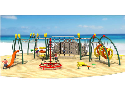 Funky Plastic Backyard Climbing Structure for Kids TP-019